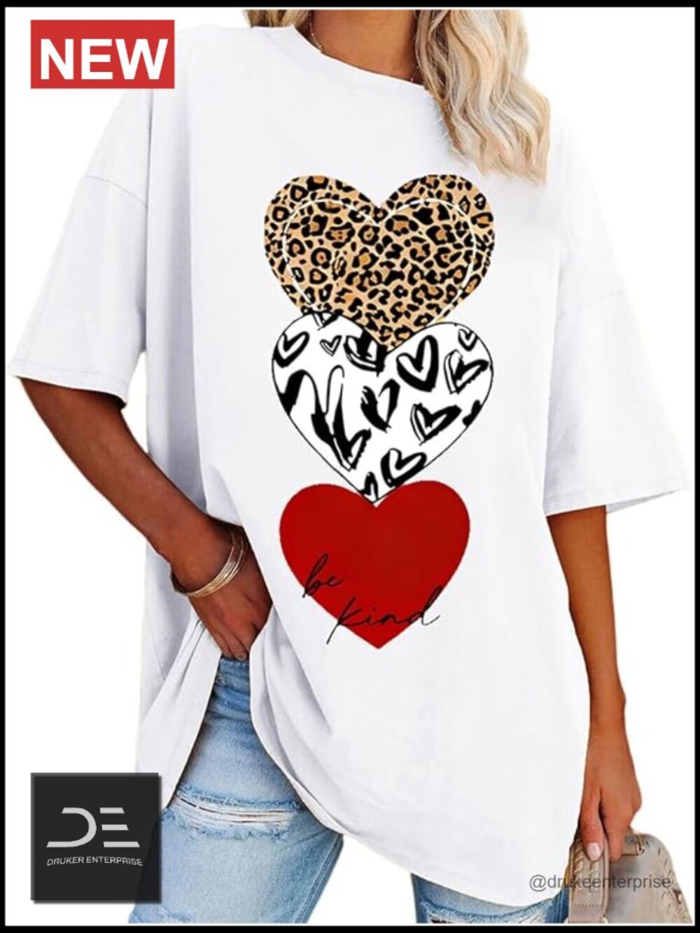Oversized Graphic Tee Vintage Crew Neck Cotton Blend Short Sleeve Casual Summer